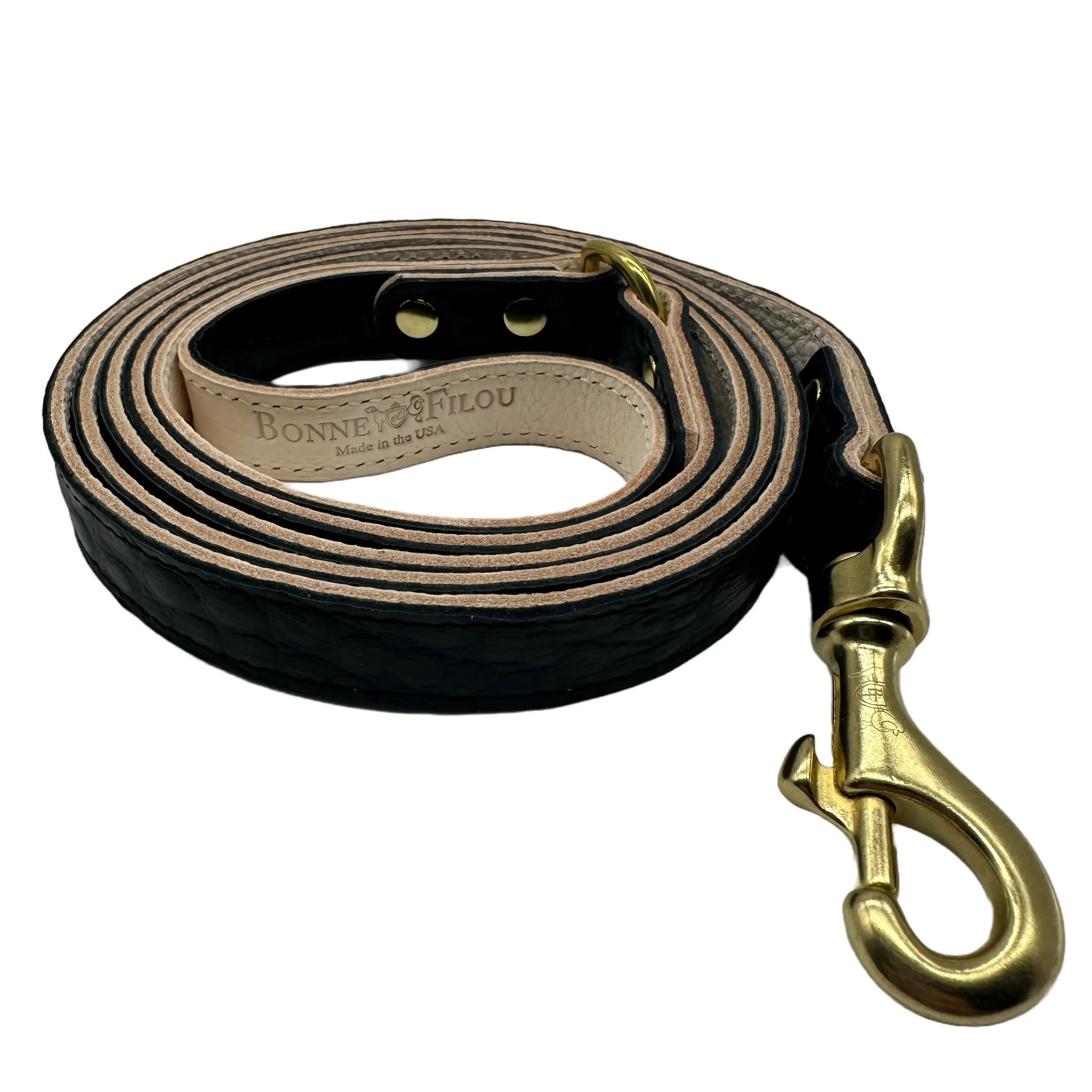 Croc Leather Dog Leashes