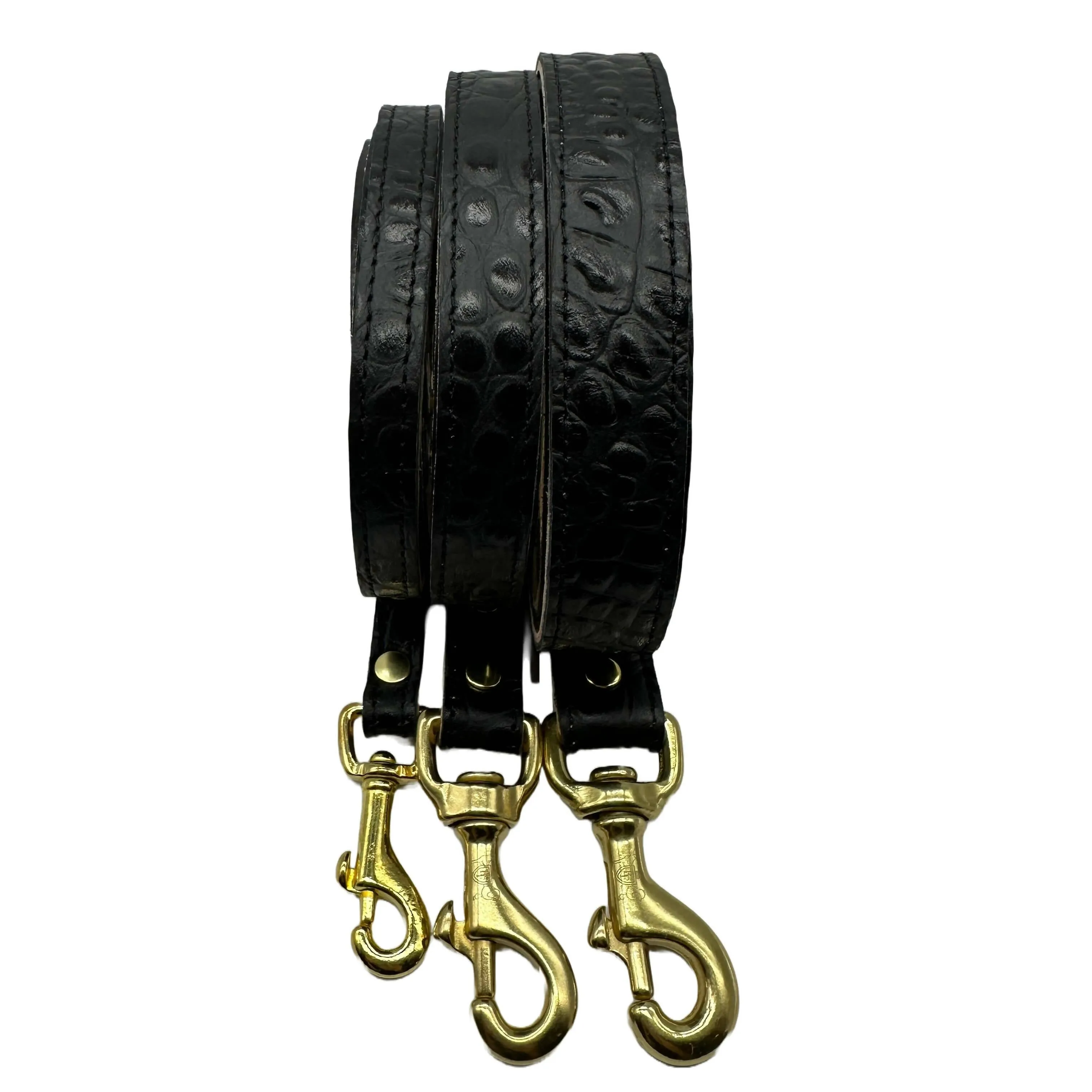 Croc Leather Dog Leashes