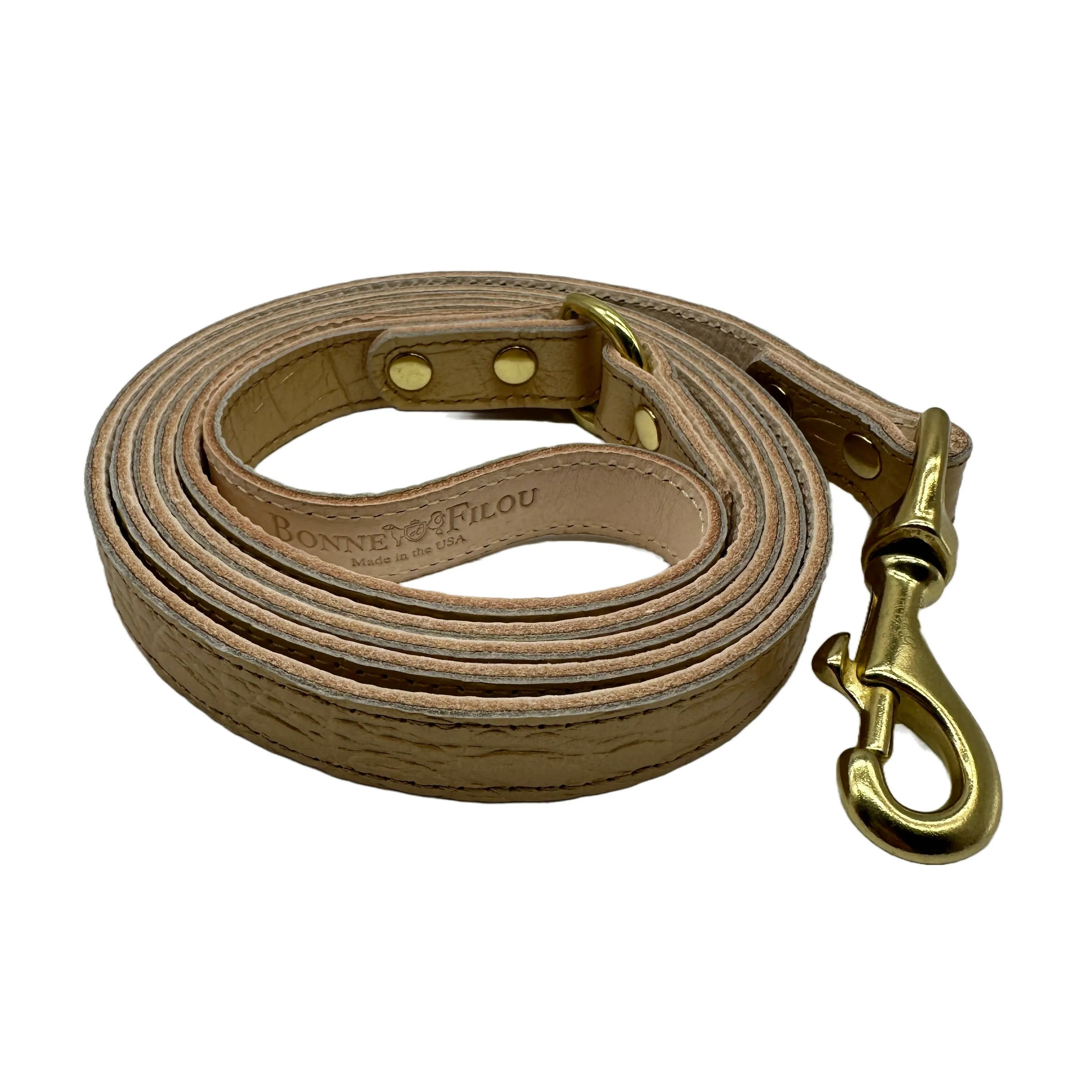 Croc Leather Dog Leashes