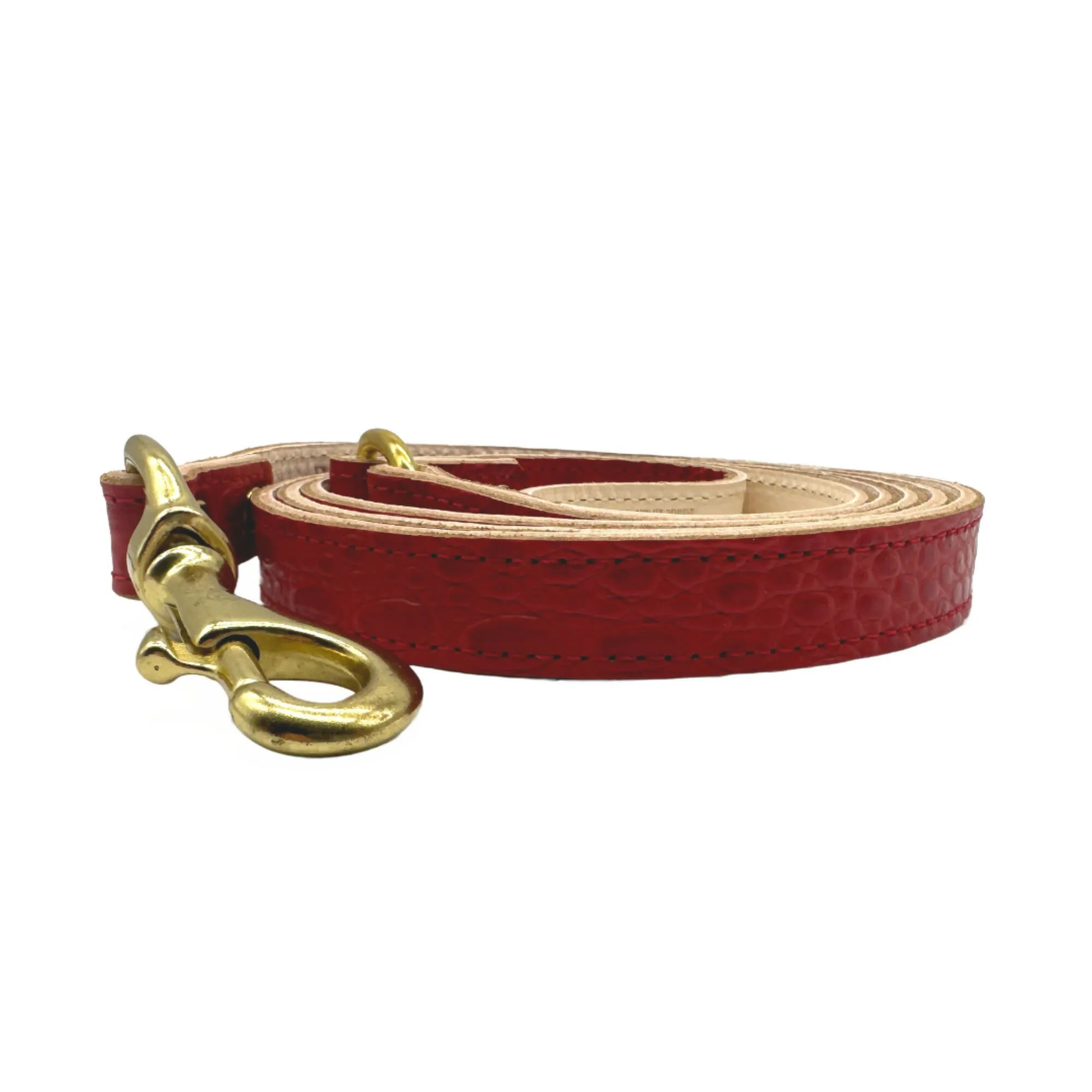 Croc Leather Dog Leashes