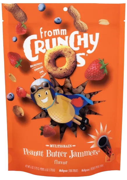 Crunchy O's Peanut Butter Jammers Dog Treats from Fromm