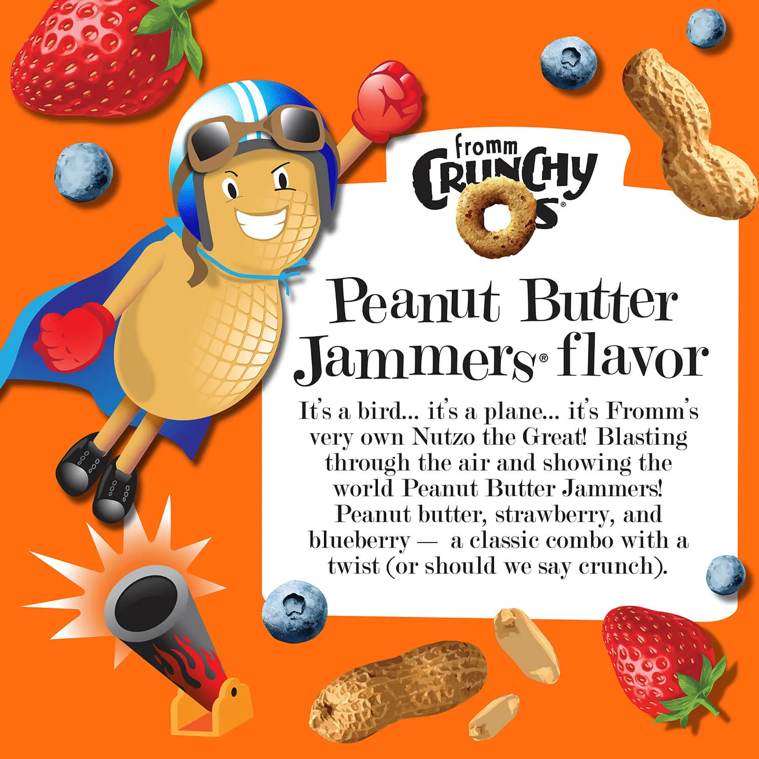 Crunchy O's Peanut Butter Jammers Dog Treats from Fromm