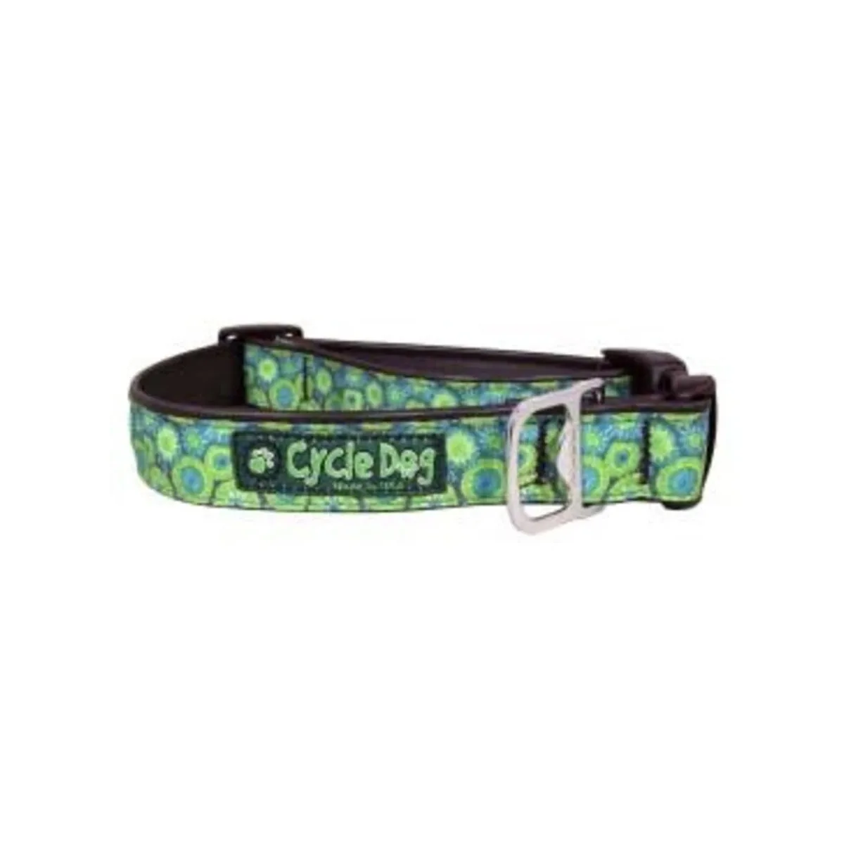 Cycle Dog Teal-Blue Tie Dye Dog Collar Medium