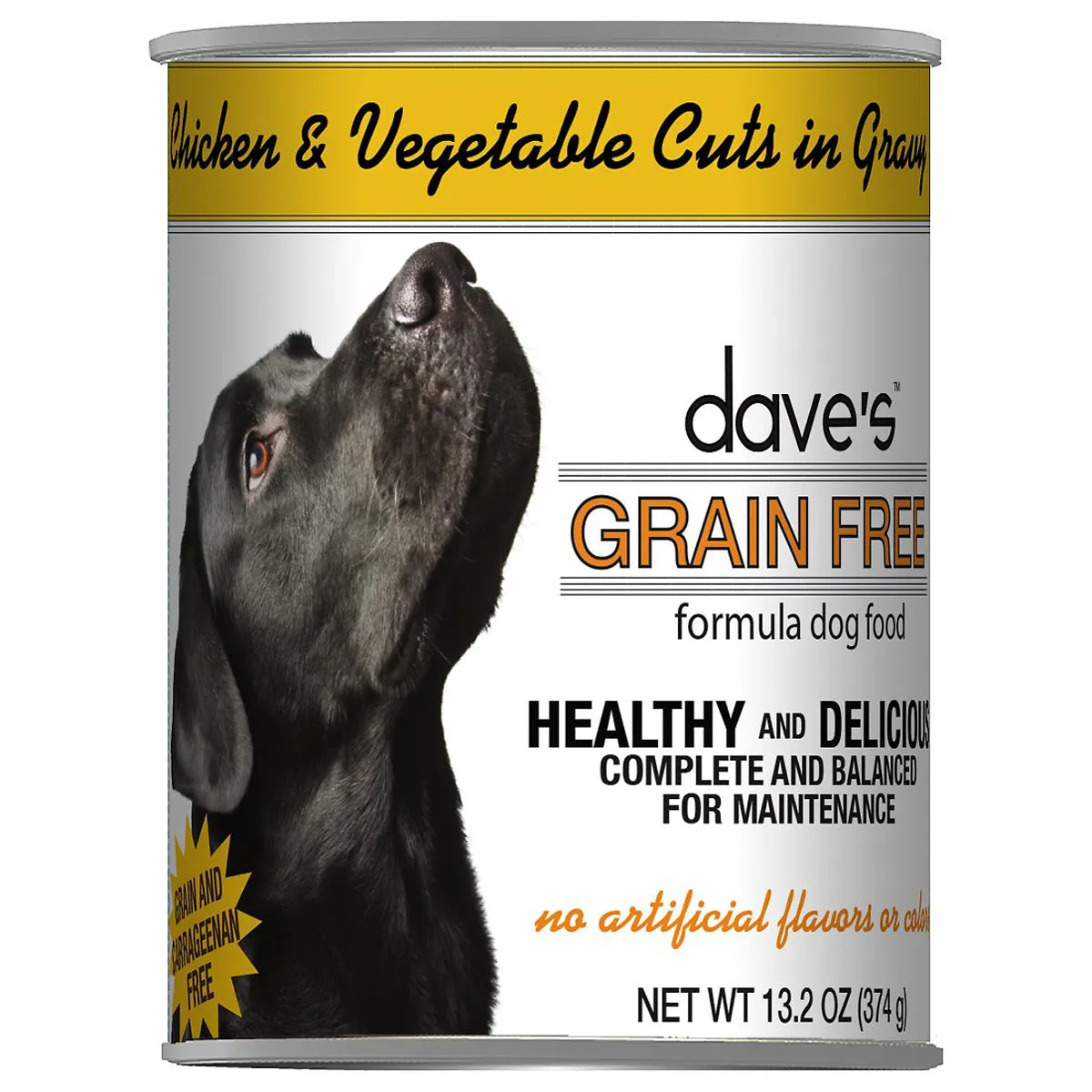 Dave's Pet Food Grain Free Chicken and Vegetable Cuts in Gravy Dog Food 13oz