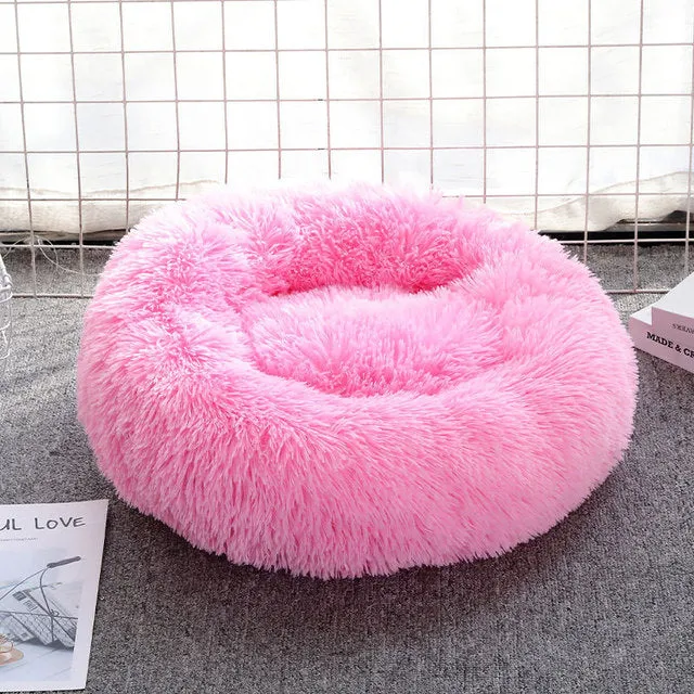 Dog Bed Long Plush Dount Basket