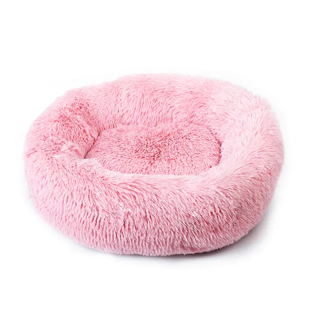 Dog Bed Long Plush Dount Basket