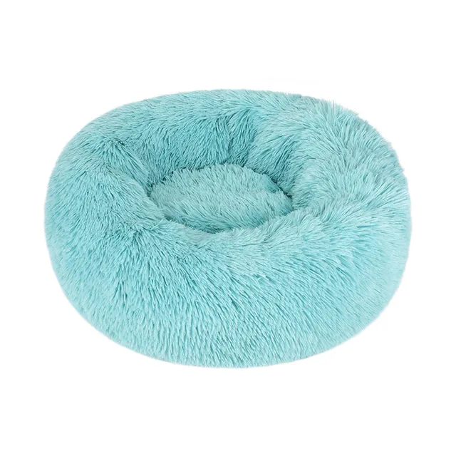 Dog Bed Long Plush Dount Basket