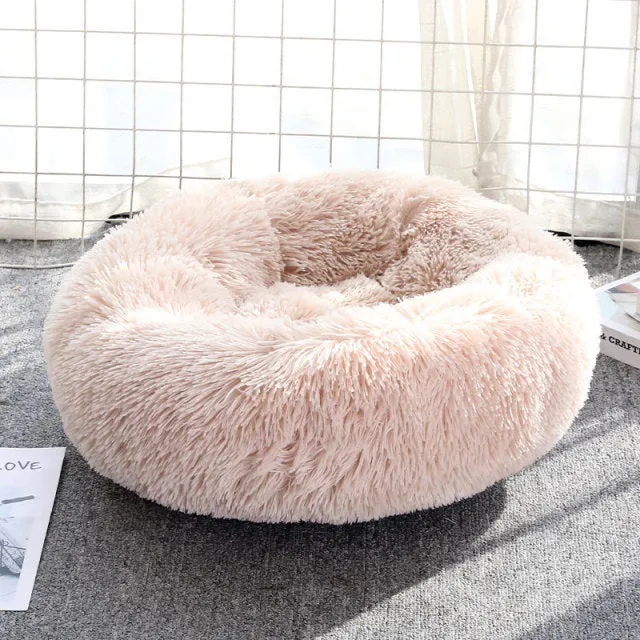 Dog Bed Long Plush Dount Basket