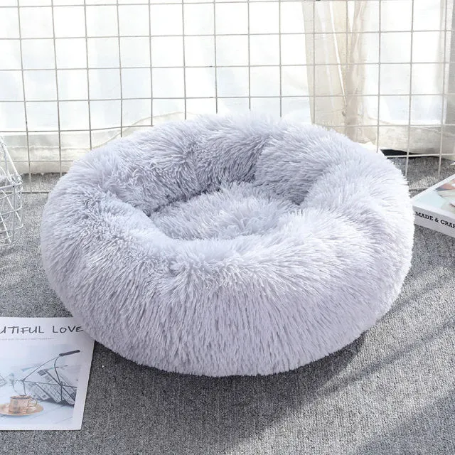 Dog Bed Long Plush Dount Basket