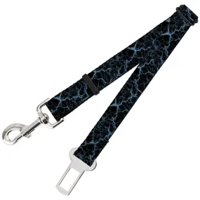 Dog Safety Seatbelt for Cars - Marble Black/Baby Blue