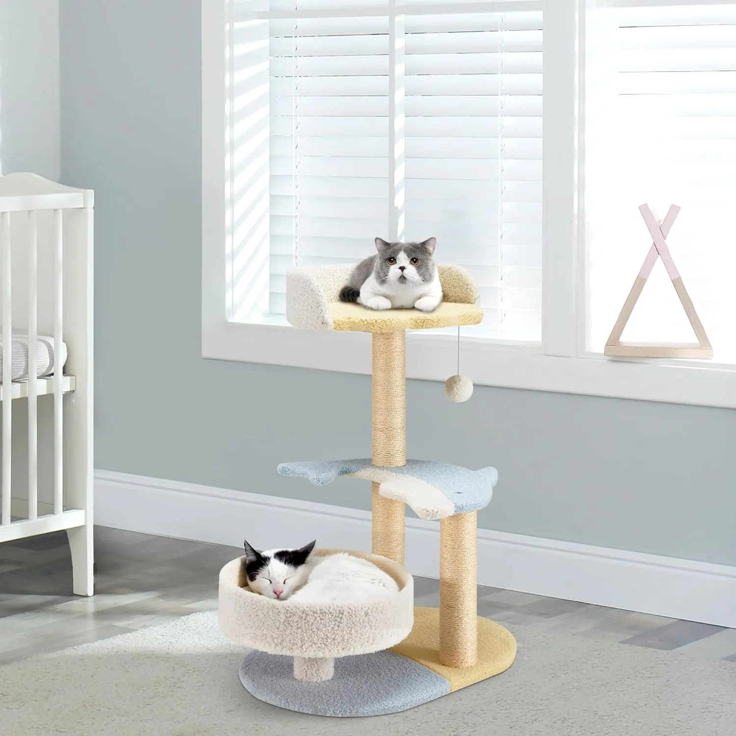 Dolphin Cat Tree for Indoor Cats