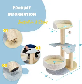 Dolphin Cat Tree for Indoor Cats