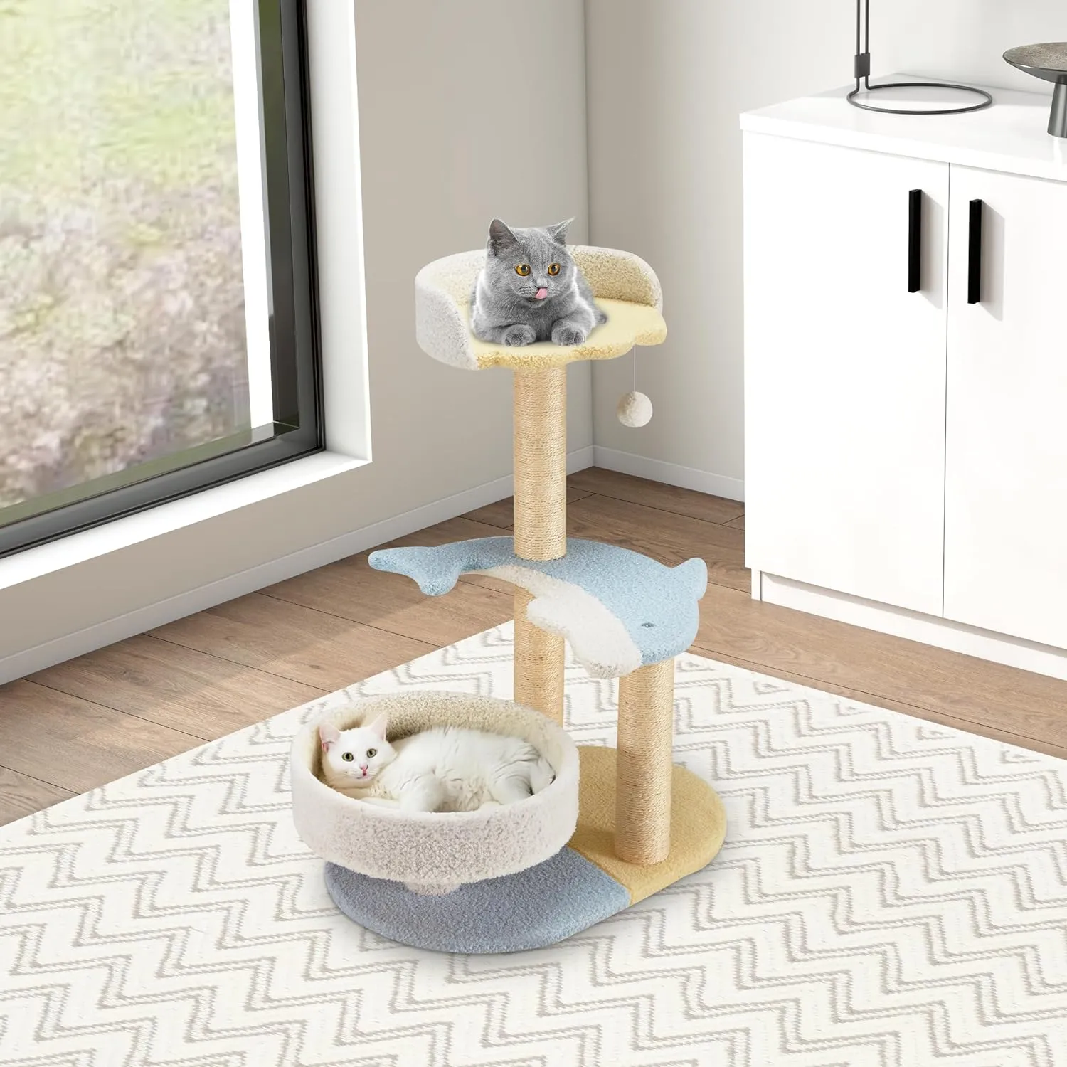 Dolphin Cat Tree for Indoor Cats