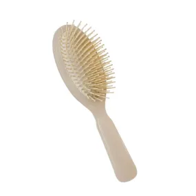 EYE Faux Ivory Oval Pom Pin Brush