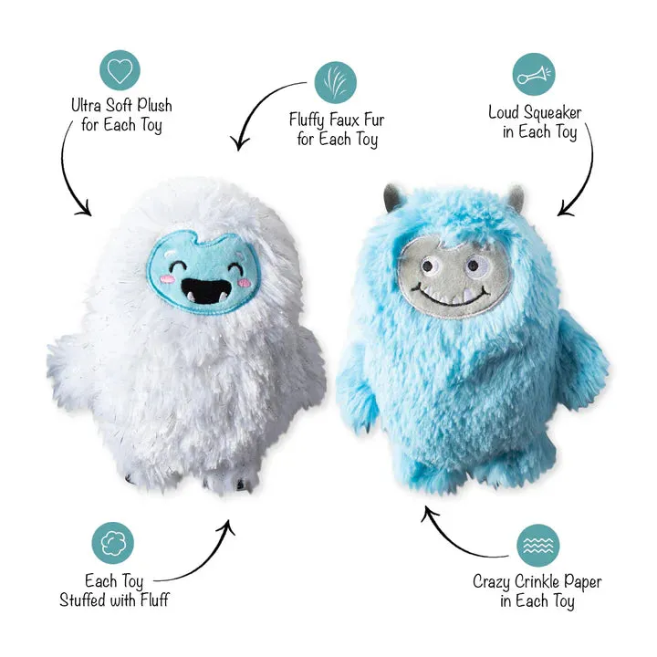 Fringe Dog Toy Holiday Yeti for Us