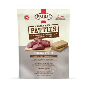 Frozen Raw Patties Dog Food <br> Venison Recipe