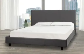 Full Bed & Mattress Set - Grey