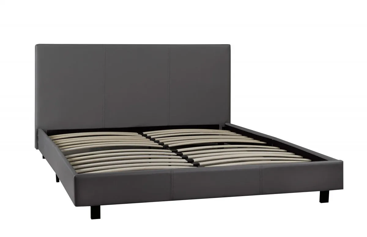 Full Bed & Mattress Set - Grey