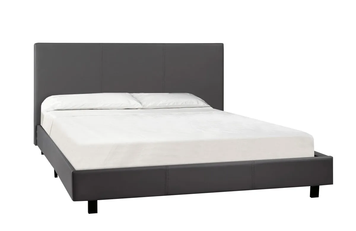 Full Bed & Mattress Set - Grey