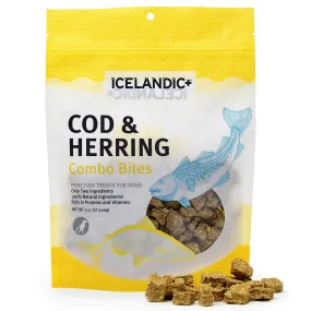 Icelandic  Cod & Herring Combo Bites Fish Dog Treat 3.52-oz Bag