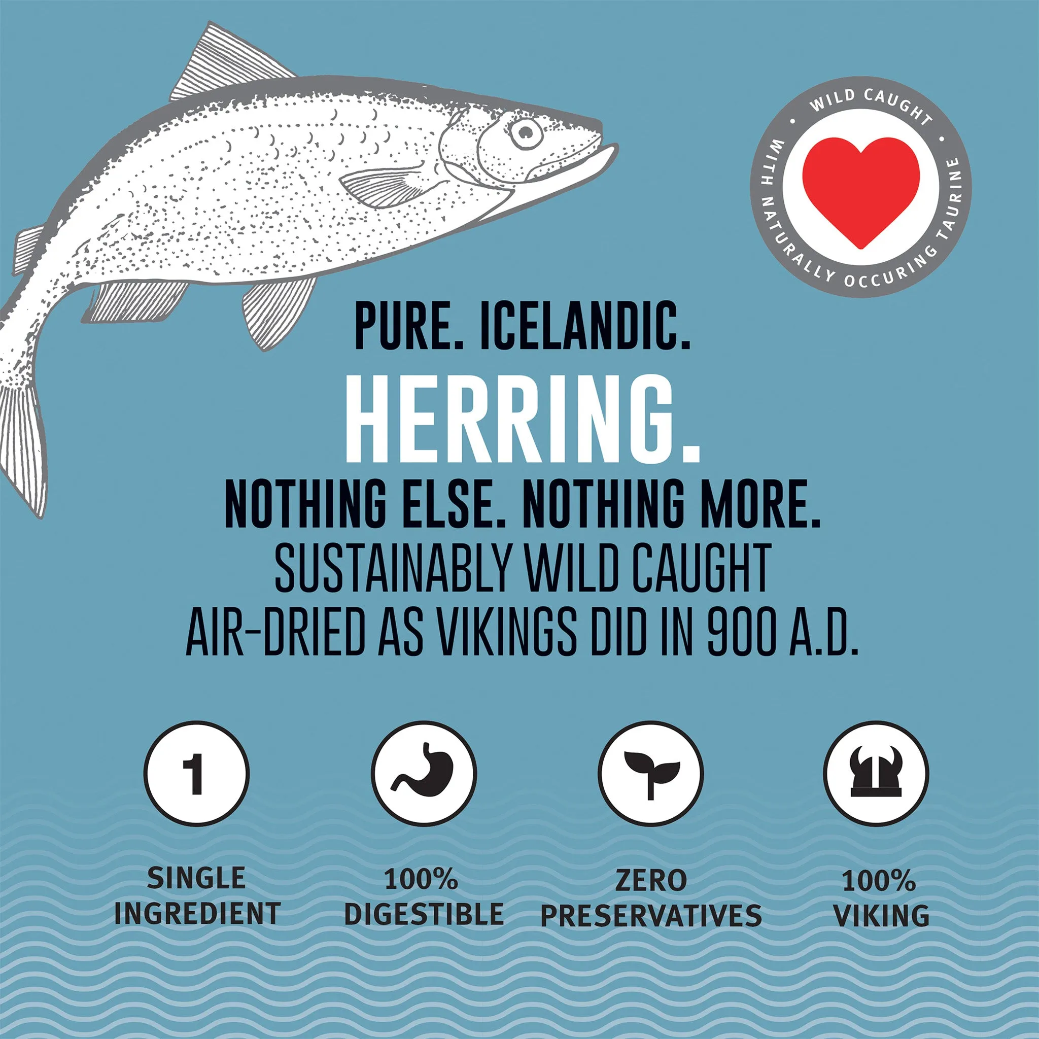 Icelandic  Herring Whole Fish Dog Treats