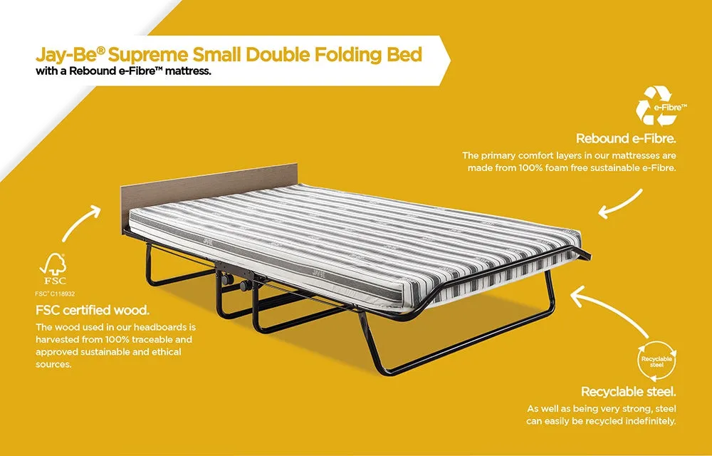 Jay-Be Supreme Automatic Folding Bed with Rebound e-Fibre Mattress