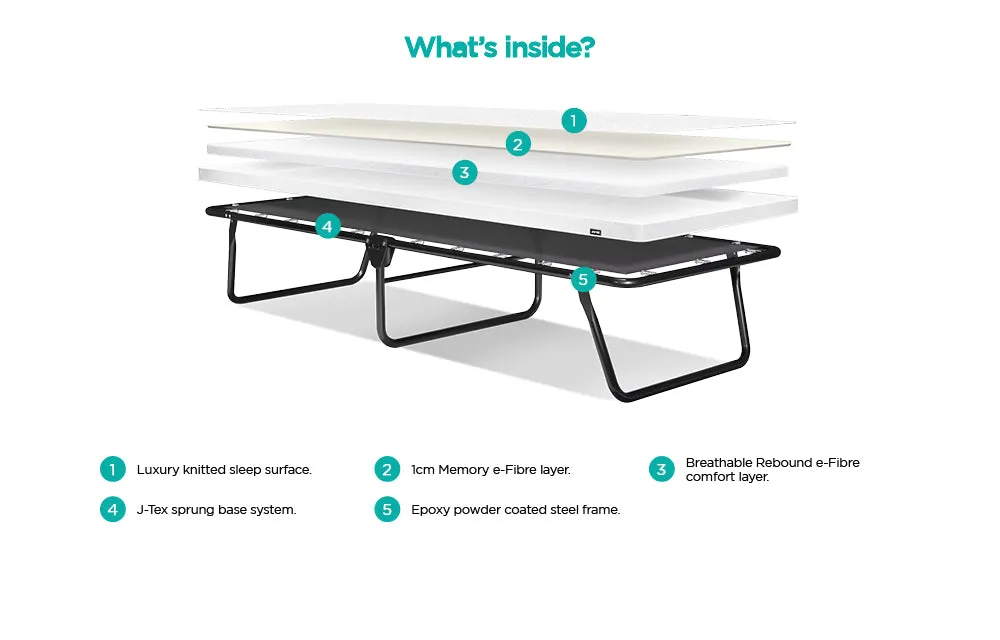 Jay-Be Value Folding Bed with Memory e-Fibre Mattress