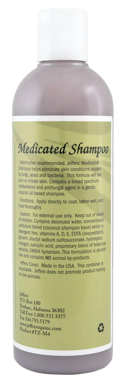 Jeffers Antibacterial & Antifungal Medicated Shampoo for Horses