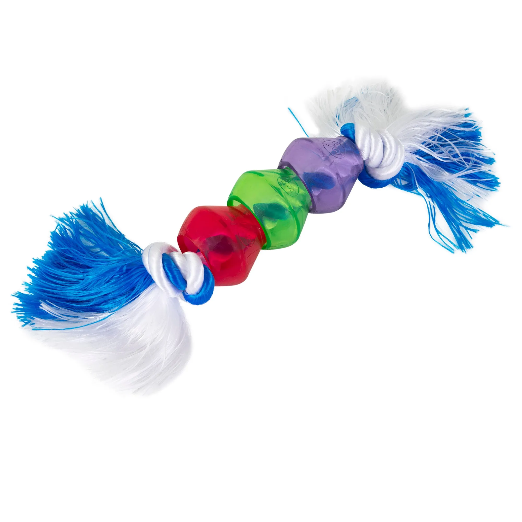 JW Treat Pods Rope Dog Toy