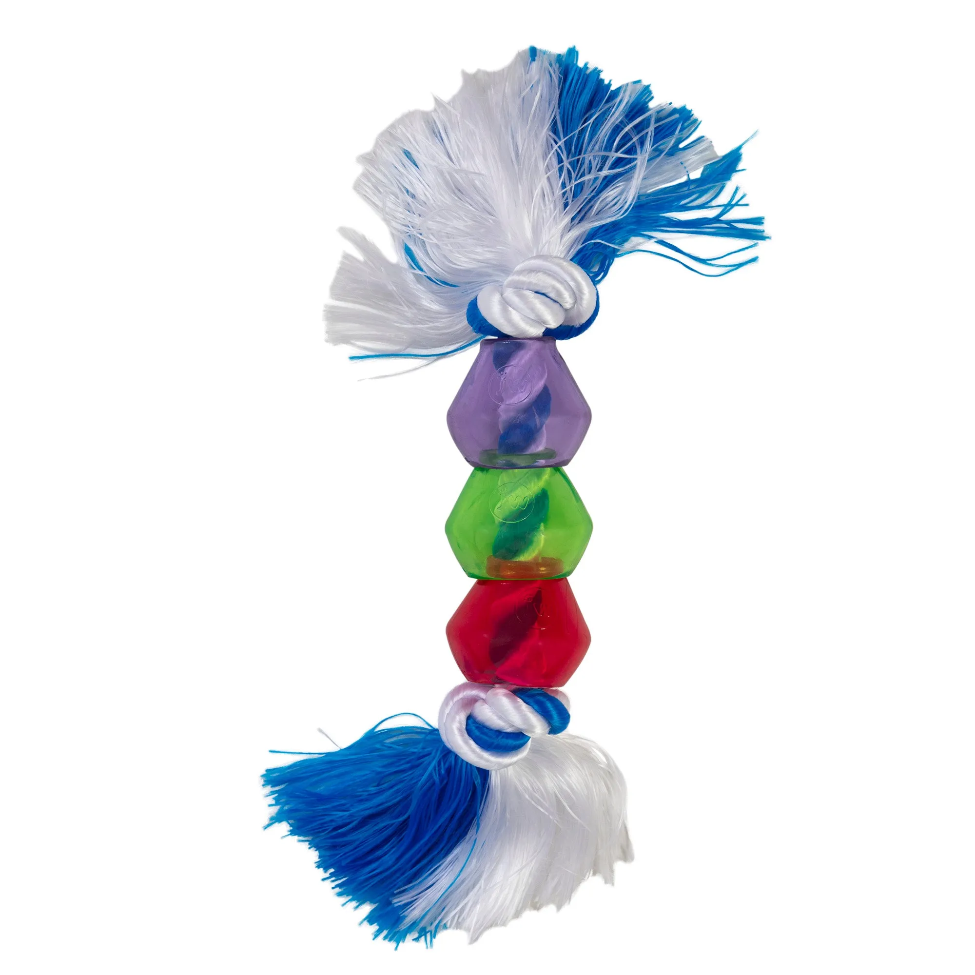 JW Treat Pods Rope Dog Toy