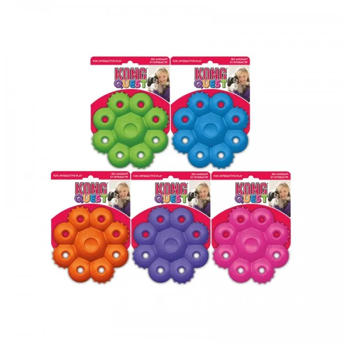 KONG | Dog Interactive Toy |  Quest Star Pods - Small