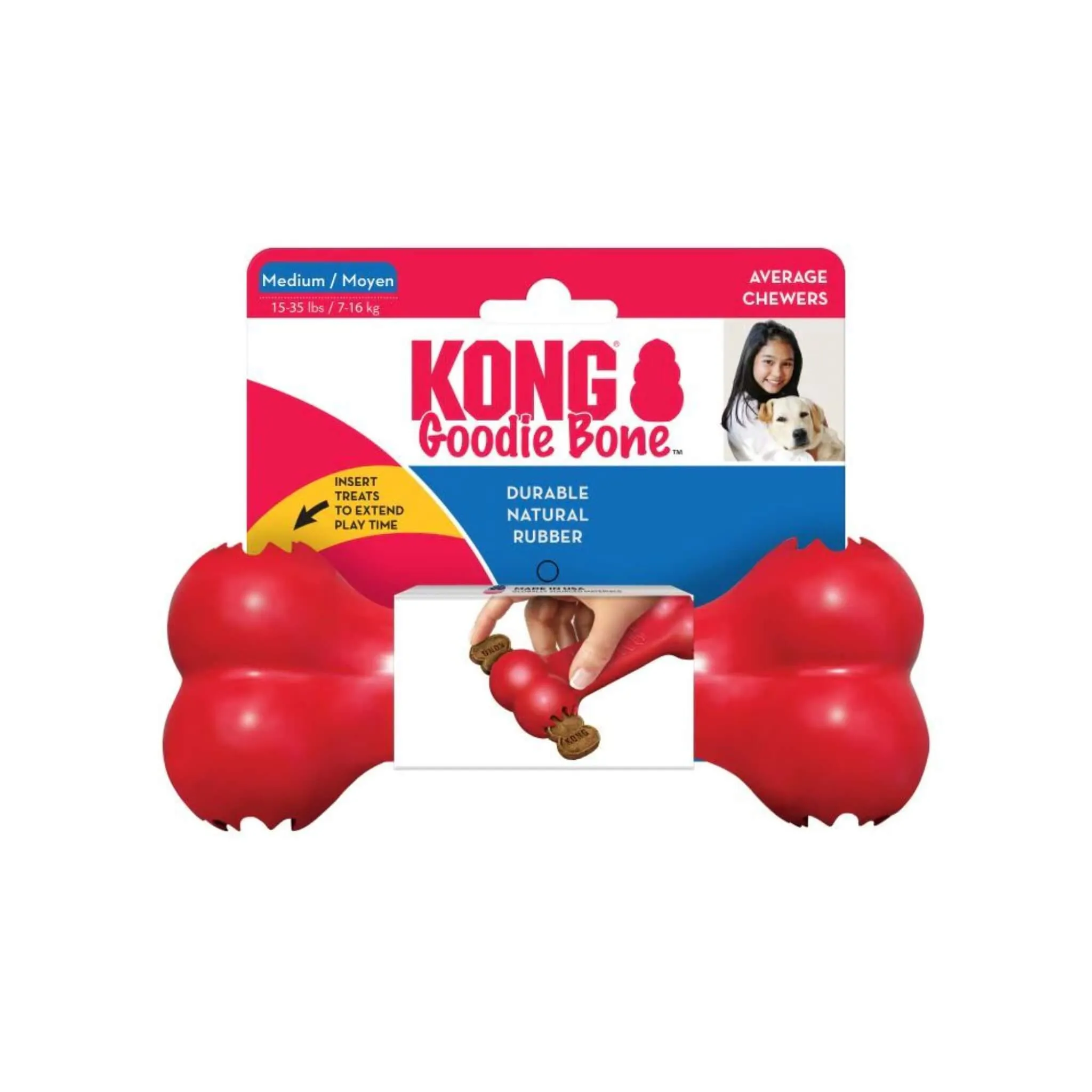 KONG Goodie Dog Bone Chew Toy