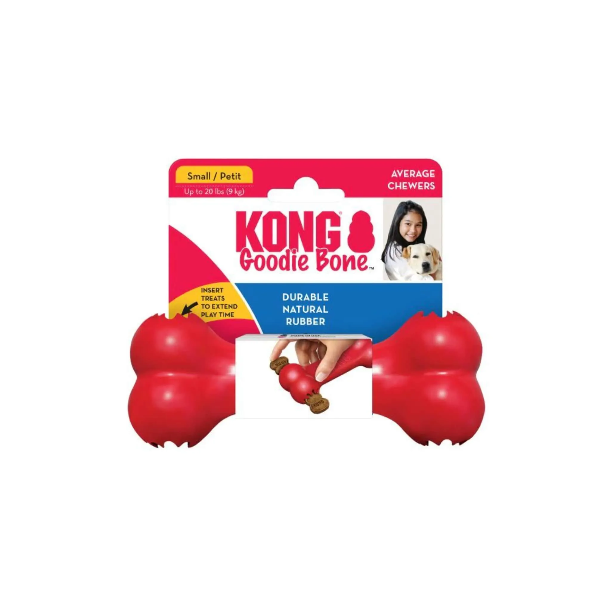 KONG Goodie Dog Bone Chew Toy