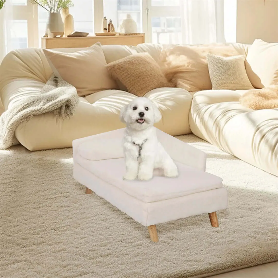 L Shape Dog Sofa Bed Cat Cushion Chaise Stool