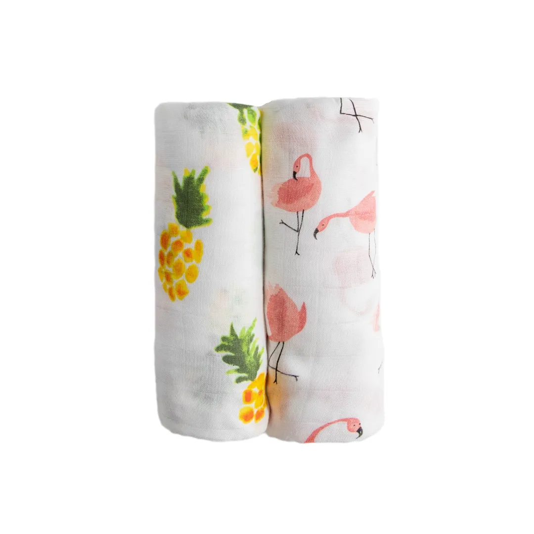 Little Unicorn Deluxe Muslin Swaddle Set / Pink Ladies