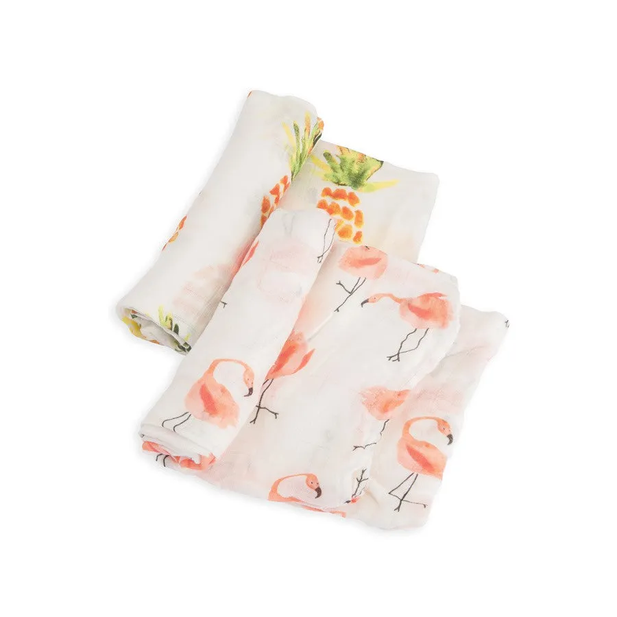 Little Unicorn Deluxe Muslin Swaddle Set / Pink Ladies