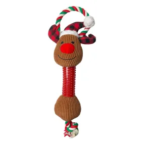 Long Neck Reindeer | Christmas Soft Dog Toy by Happy Pet