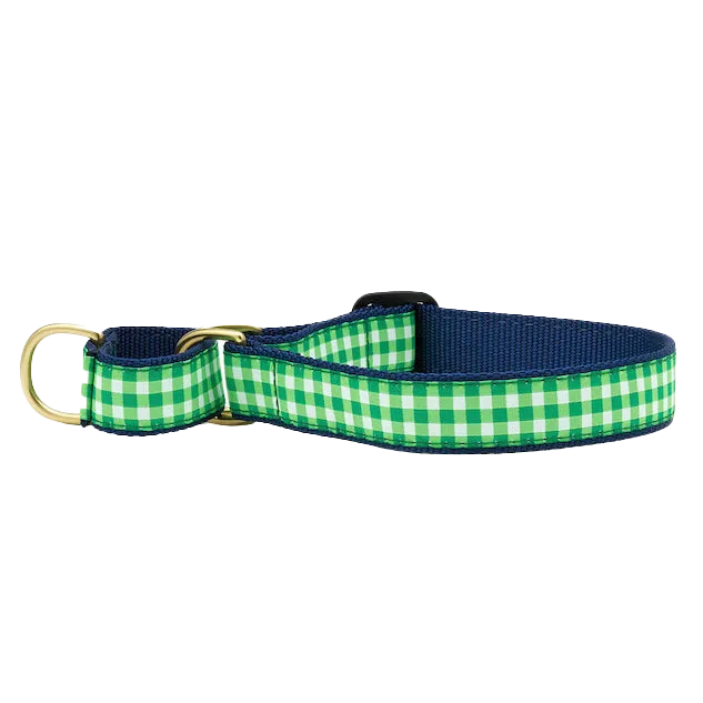 Martingale Collar | Lime Gingham