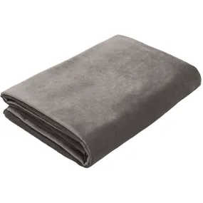 Matt Soft Silver Velvet Throw Blankets & Runners