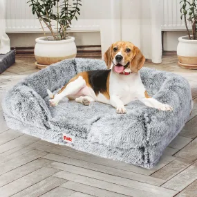 MEDIUM Dog Beds Pet Orthopedic Sofa - Grey