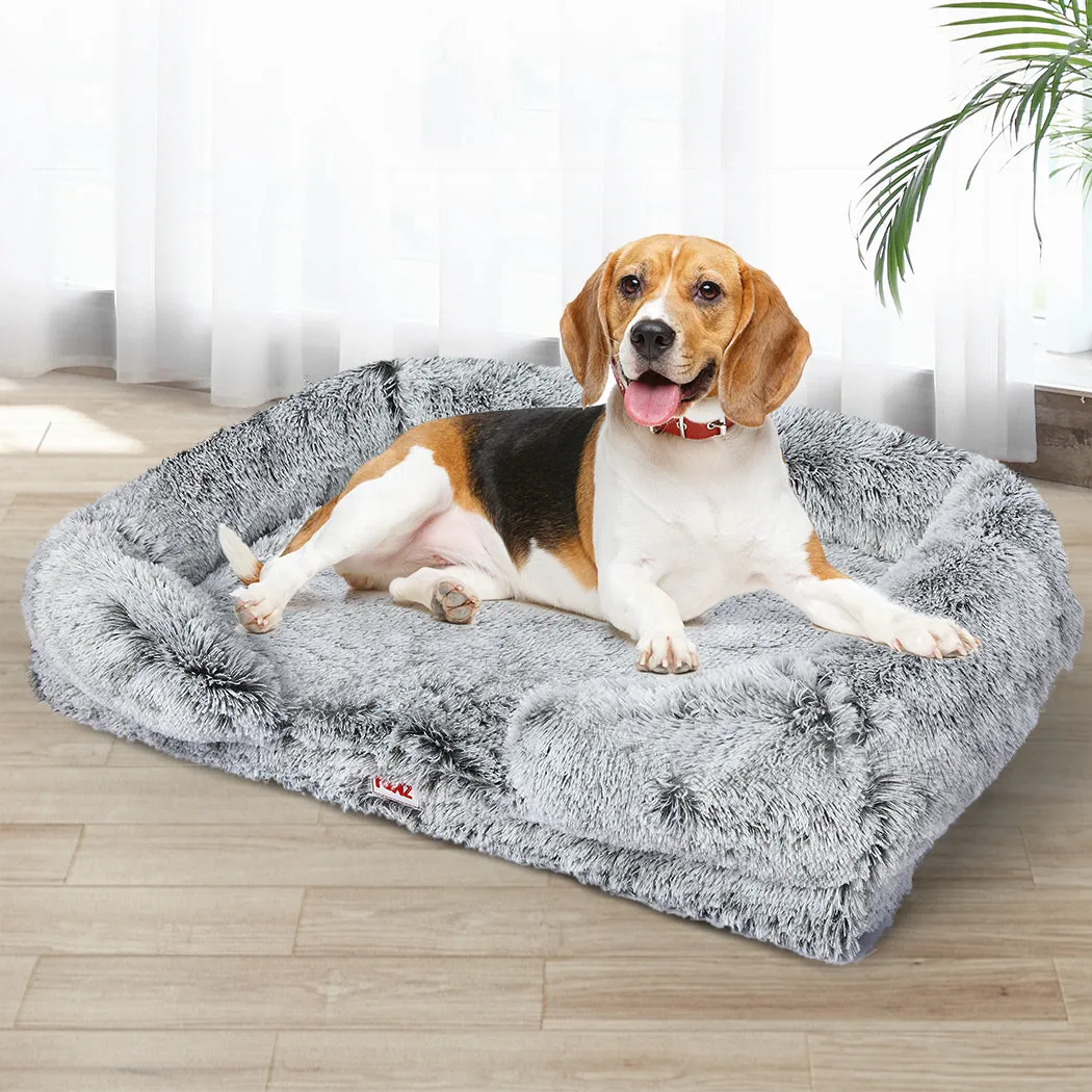 MEDIUM Dog Beds Pet Orthopedic Sofa - Grey