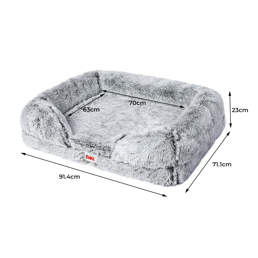 MEDIUM Dog Beds Pet Orthopedic Sofa - Grey