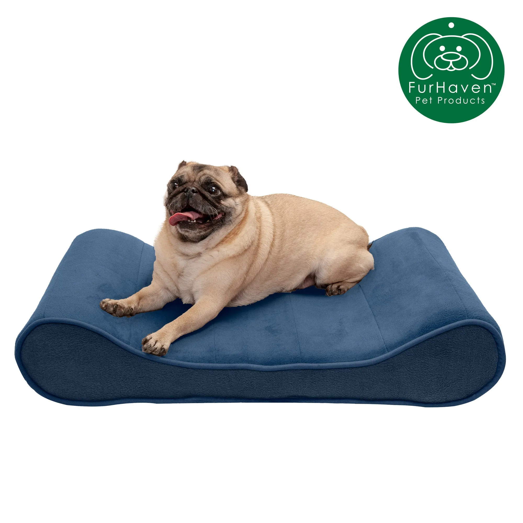 Memory Foam Microvelvet Luxe Lounger Pet Bed