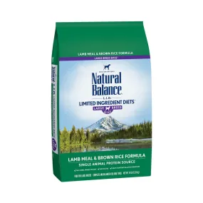 Natural Balance Lamb Meal & Brown Rice Large Breed Bites Dry Dog Formula 12lb