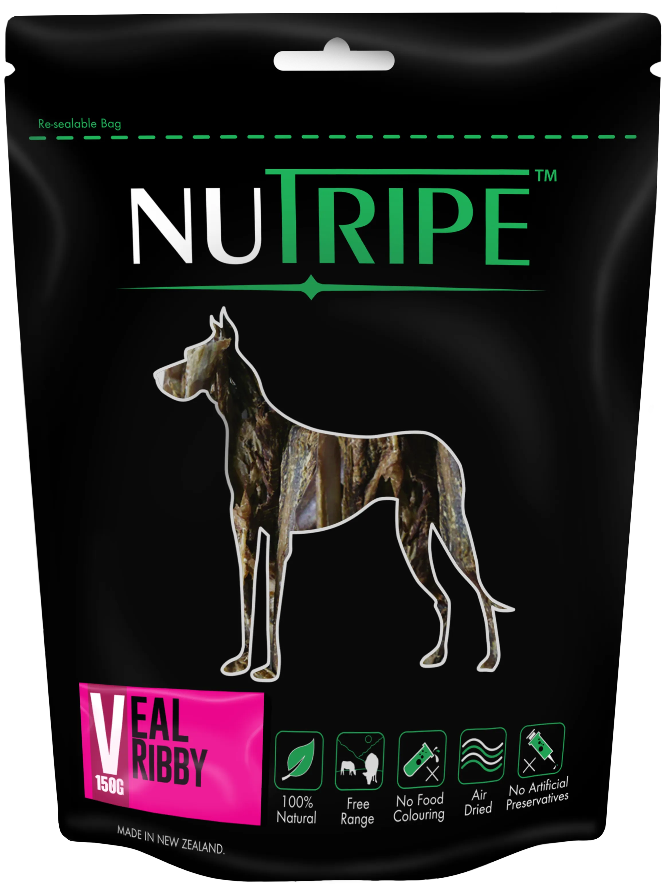 Nutripe Veal Ribby Dog Treats 150g