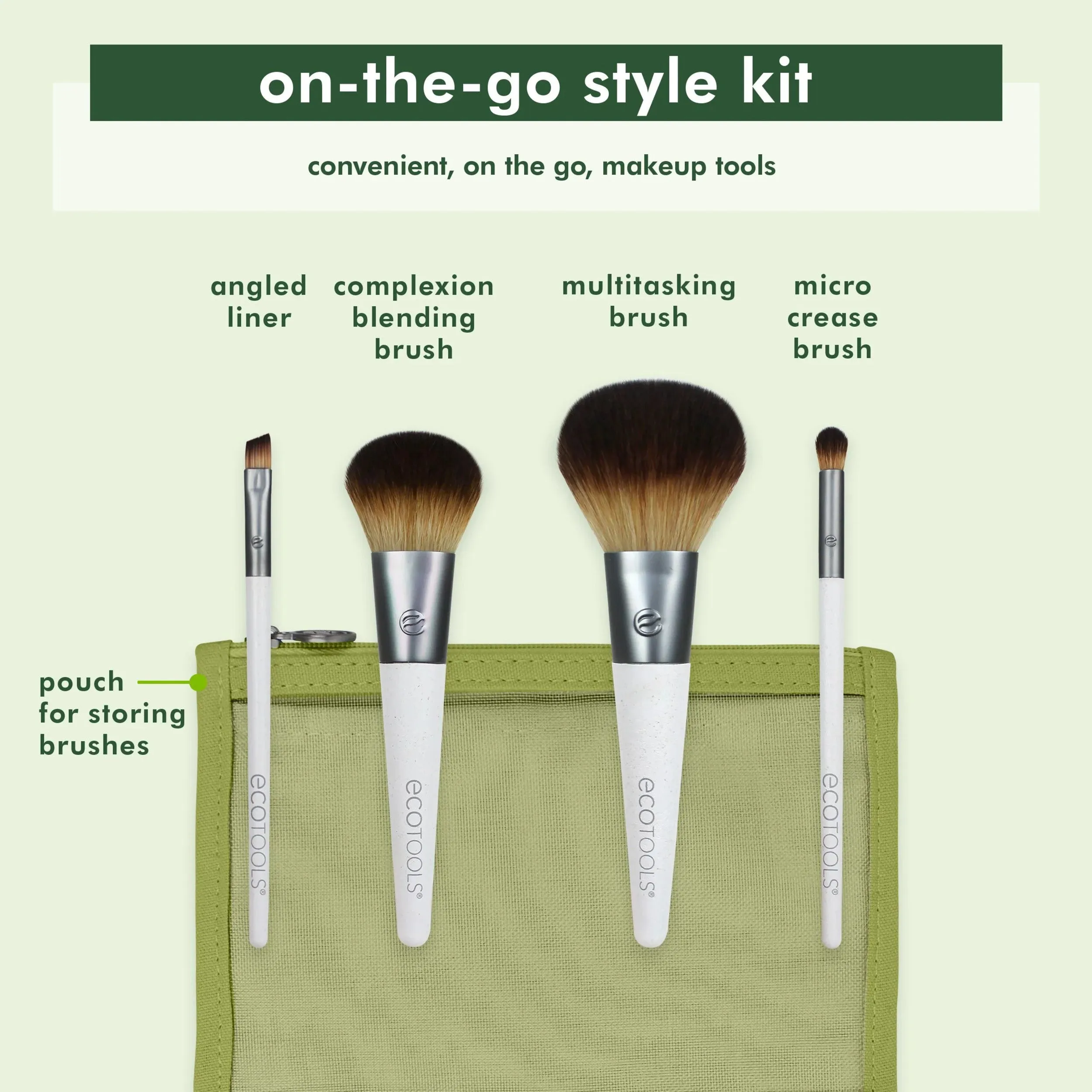 On The Go Style Brush 4 Piece Set