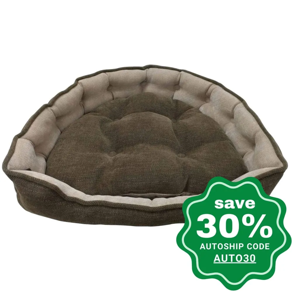 One for Pets - Adela Snuggle Bed - Coffee - 17" x 15" x 5"(XS)