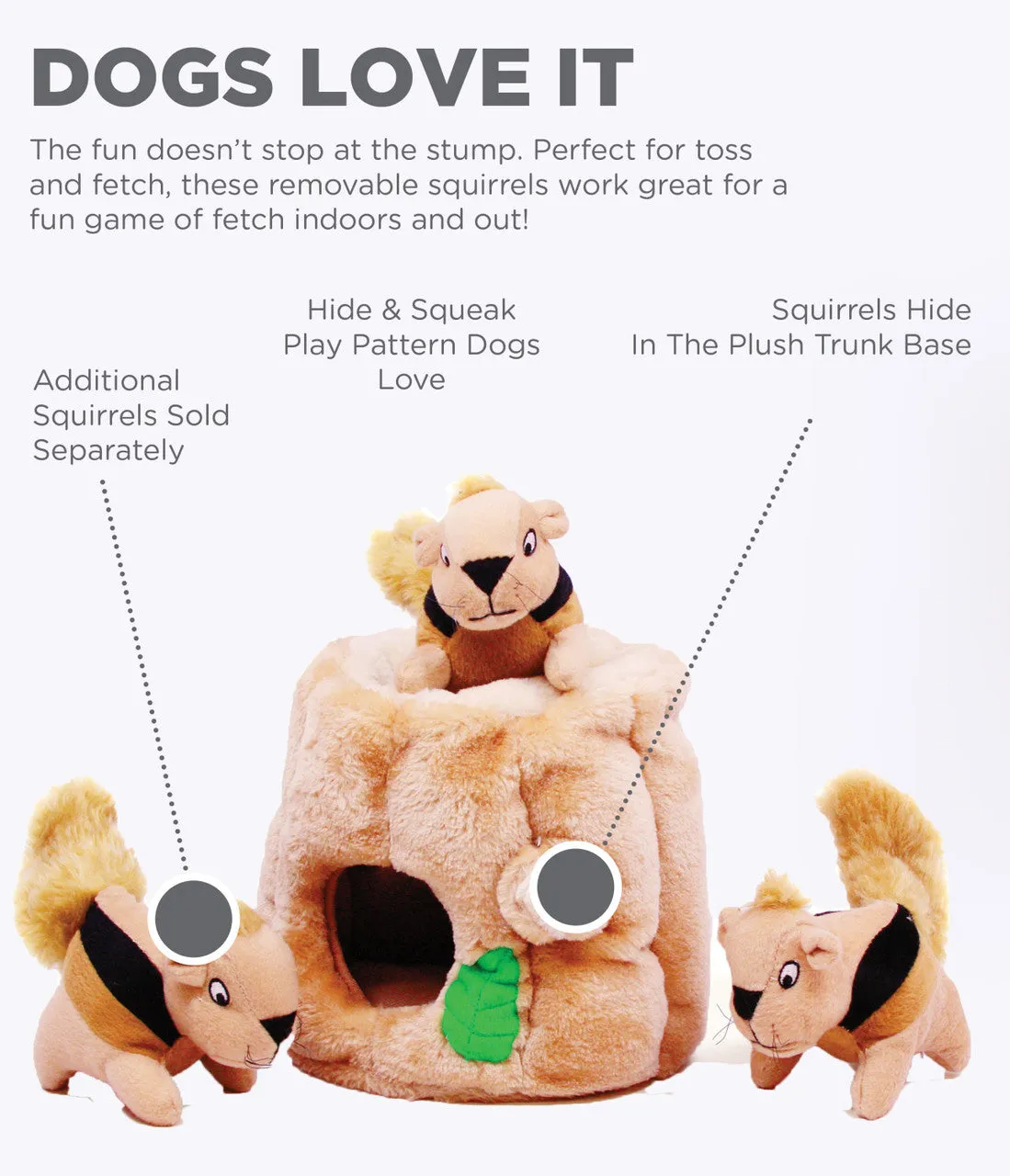 Outward Hound - Hide a Squirrel Puzzle Dog Toy