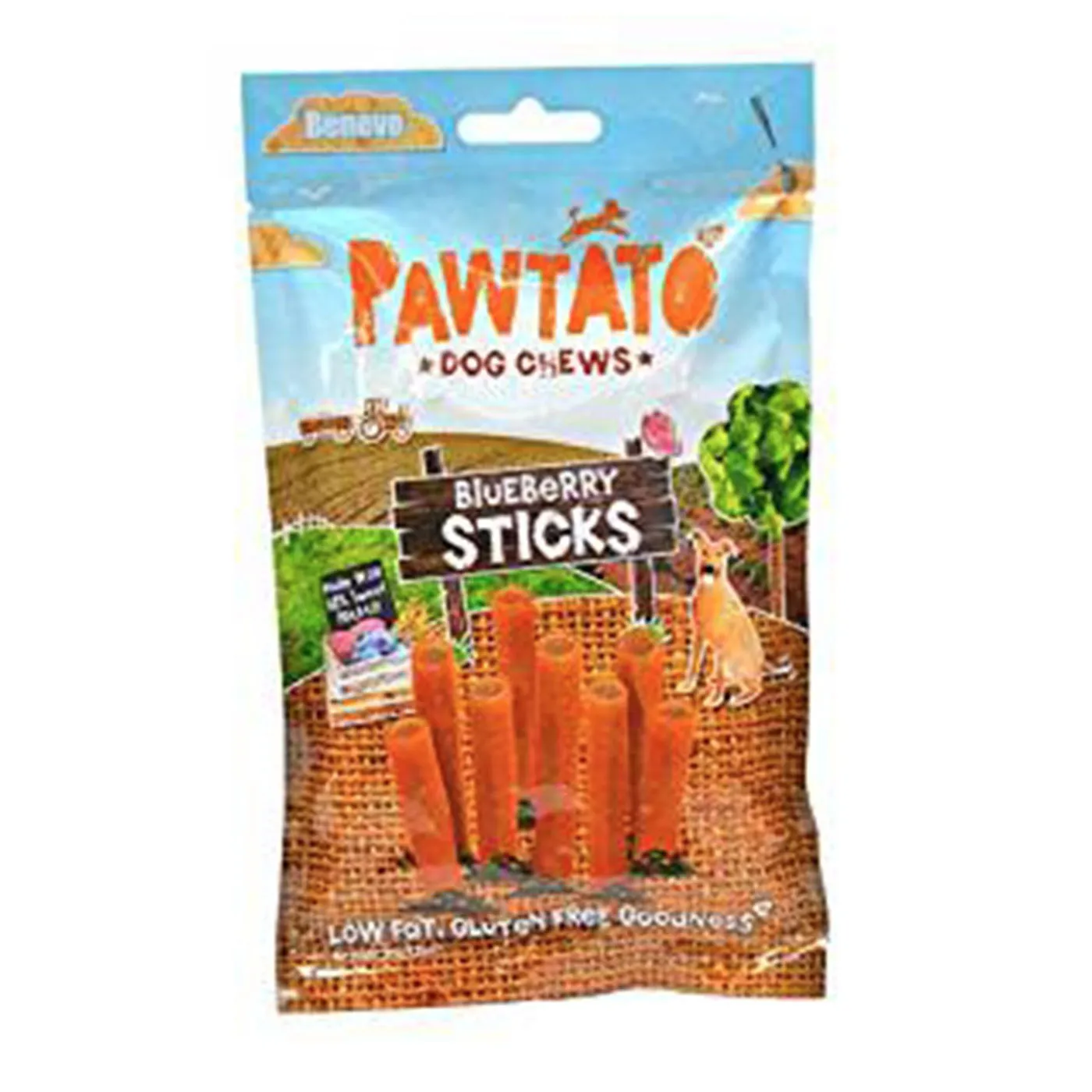 Pawtato Blueberry Sticks 120g