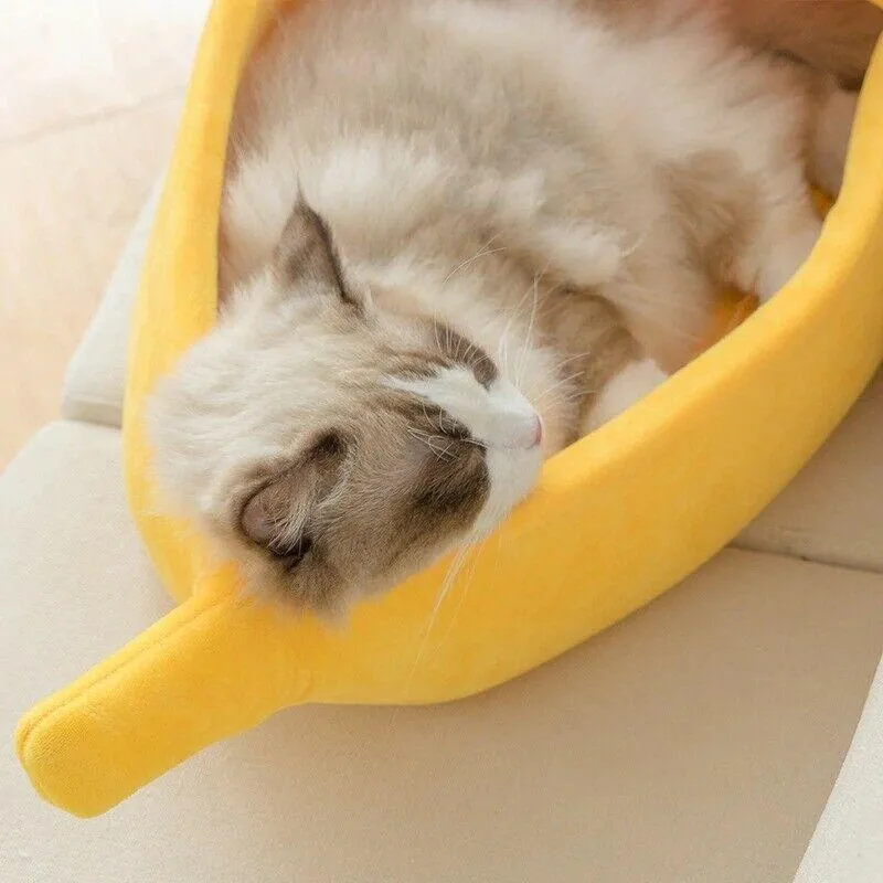 Pet Banana Calming Bed